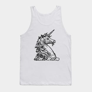 Vintage Heraldic Unicorn Tank Top